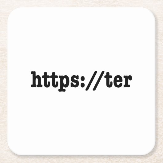 Dessous-de-verre Carré En Papier https://ter / code html (Devant)