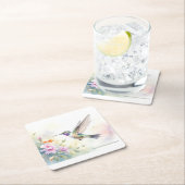 Dessous-de-verre Carré En Papier Hummingbird (En situation)