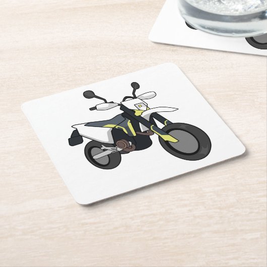 Dessous-de-verre Carré En Papier Husqvarna 701 simple style (Incliné)