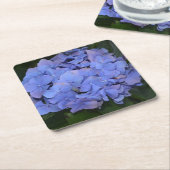 Dessous-de-verre Carré En Papier Hydrangea macrophylla violette rustique (Incliné)
