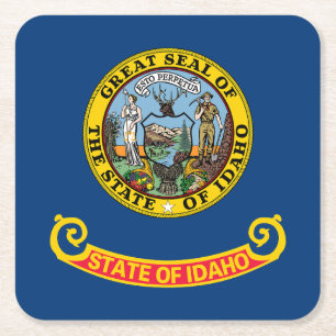 Dessous-de-verre Carré En Papier Idaho State Flag