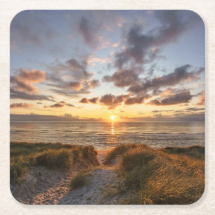 Dessous-de-verre Carré En Papier Île Allemagne de Sylt