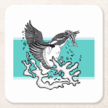 Illustration en noir et blanc de Kingfisher