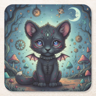 Dessous-de-verre Carré En Papier Imaginaire gothique Kit bébéBat