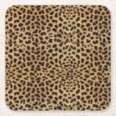Dessous-de-verre Carré En Papier Impression Cheetah (Devant)
