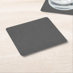 Dessous-de-verre Carré En Papier Impression numérique sur cuir gris perforé