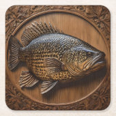 Dessous-de-verre Carré En Papier Impression textuelle 3D Australian Murray Cod, (Devant)