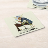 Dessous-de-verre Carré En Papier Indépendance (Incliné)