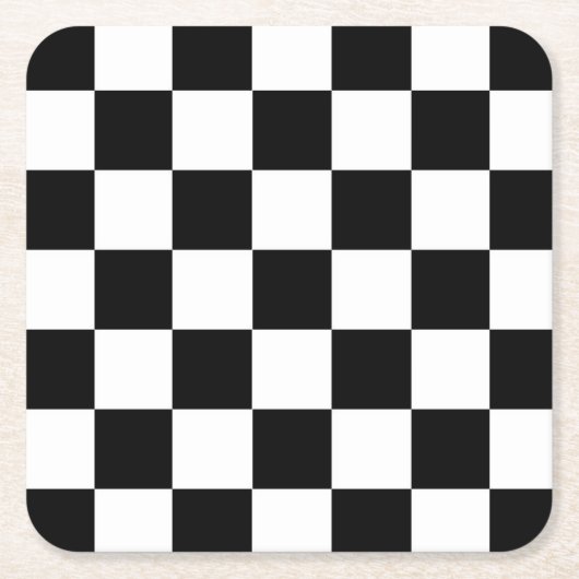 Dessous-de-verre Carré En Papier Indicateur Checker (Devant)