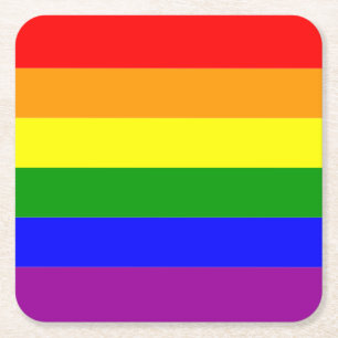 Dessous-de-verre Carré En Papier Indicateur de fierté