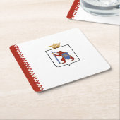 Dessous-de-verre Carré En Papier Indicateur Mari El (Incliné)