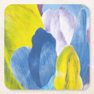 Dessous-de-verre Carré En Papier Indigo faux III