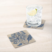 Dessous-de-verre Carré En Papier Indigo Mum (En situation)