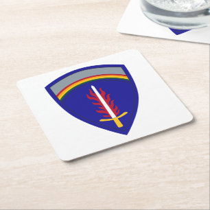 Dessous-de-verre Carré En Papier Insigne Army Europe USAREUR