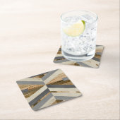 Dessous-de-verre Carré En Papier Intention géométrique (En situation)