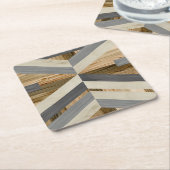 Dessous-de-verre Carré En Papier Intention géométrique (Incliné)