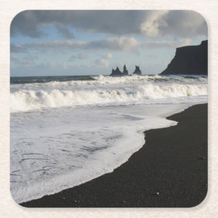 Dessous-de-verre Carré En Papier Islande. Sud. Vik i Myrdal