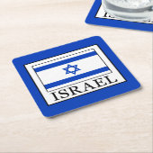 Dessous-de-verre Carré En Papier Israël (Incliné)