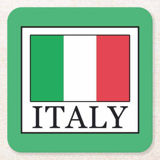 Dessous-de-verre Carré En Papier Italie (Devant)
