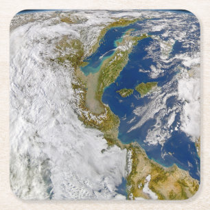 Dessous-de-verre Carré En Papier Italie Et Mer Adriatique.