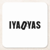 DESSOUS-DE-VERRE CARRÉ EN PAPIER IYAOYAS (Devant)