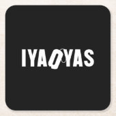 DESSOUS-DE-VERRE CARRÉ EN PAPIER IYAOYAS (Devant)