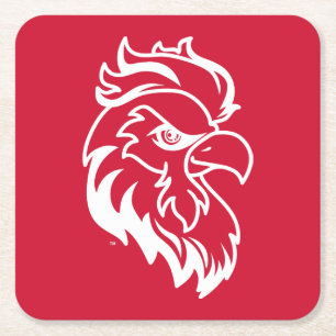Dessous-de-verre Carré En Papier Jacksonville State University Gamecocks Red Eagle