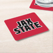 Dessous-de-verre Carré En Papier Jacksonville State University JAX STATE Bold Text (Incliné)