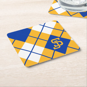 Dessous-de-verre Carré En Papier Jacquard de Spartans d'état de San Jose