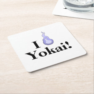 Dessous-de-verre Carré En Papier J'adore Yokai ! Appréciation des monstres japonais