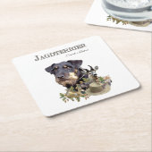 Dessous-de-verre Carré En Papier Jagdterrier (Incliné)