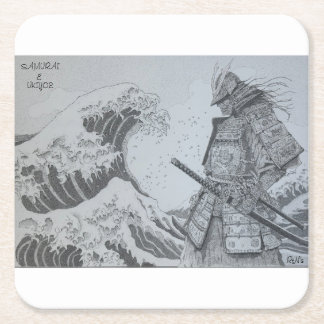 Dessous-de-verre Carré En Papier Japanese samurai&ukiyoe original art