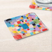 Dessous-de-verre Carré En Papier Jardin tunisien, Klee (Incliné)