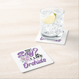 Dessous-de-verre Carré En Papier Jardinage d'orchidées