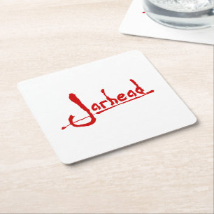 DESSOUS-DE-VERRE CARRÉ EN PAPIER JARHEAD