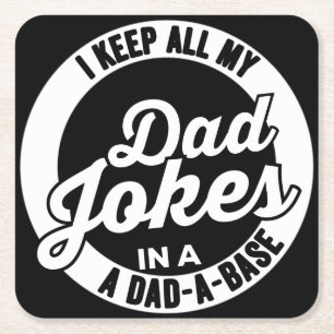 Dessous-de-verre Carré En Papier Je Garde Tout Mon Père Plaisanter Dans Un Papa Un