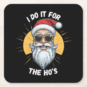 Dessous-de-verre Carré En Papier Je le fais pour les Ho s Funny noël père Noël