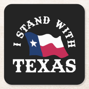 Dessous-de-verre Carré En Papier Je Me Trouve Avec Le Texas