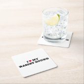 Dessous-de-verre Carré En Papier J'Encens ma gueule de bois (En situation)