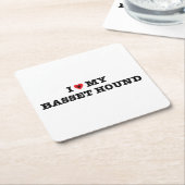 Dessous-de-verre Carré En Papier J'Encens ma gueule de bois (Incliné)