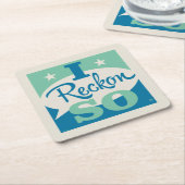 Dessous-de-verre Carré En Papier J'Estime Cela (Incliné)