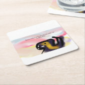 Dessous-de-verre Carré En Papier jesus love  (Incliné)