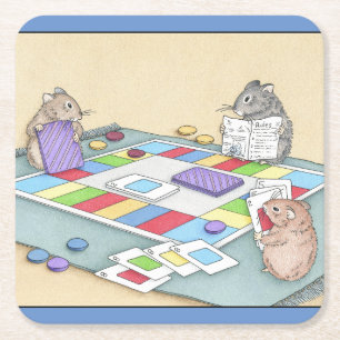 Dessous-de-verre Carré En Papier Jeux de hamsters