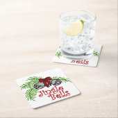 Dessous-de-verre Carré En Papier Jingle Bells (En situation)