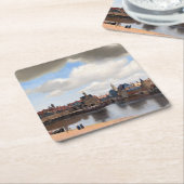 Dessous-de-verre Carré En Papier Johannes Vermeer - Vue de Delft (Incliné)