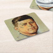 Dessous-de-verre Carré En Papier John F. Kennedy IN MEMORIAM (Incliné)