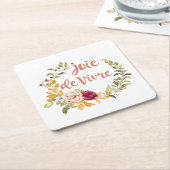 Dessous-de-verre Carré En Papier Joie de Vivre (Incliné)