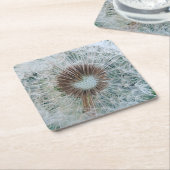 Dessous-de-verre Carré En Papier Joli Dandelion blanc (Incliné)