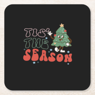Dessous-de-verre Carré En Papier Joli Noël, Cette Saison