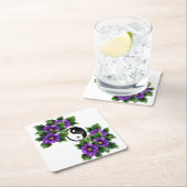 Dessous-de-verre Carré En Papier Jolie paix (En situation)